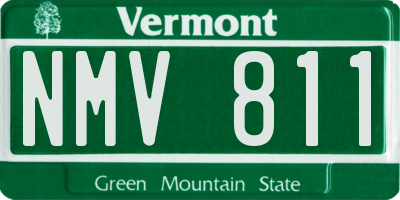 VT license plate NMV811