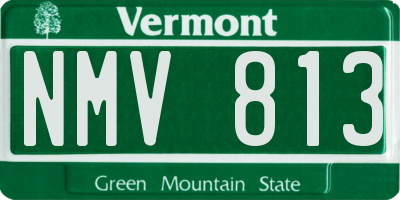 VT license plate NMV813