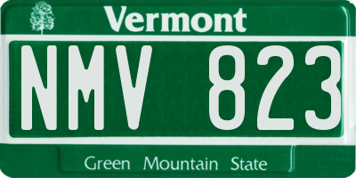 VT license plate NMV823