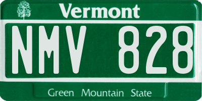 VT license plate NMV828
