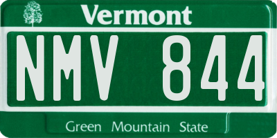 VT license plate NMV844