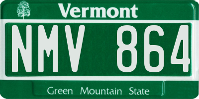 VT license plate NMV864