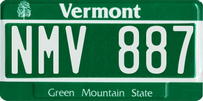 VT license plate NMV887