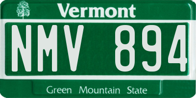 VT license plate NMV894