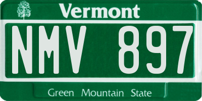 VT license plate NMV897