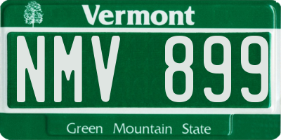 VT license plate NMV899