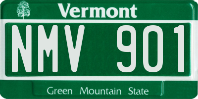 VT license plate NMV901
