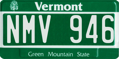 VT license plate NMV946