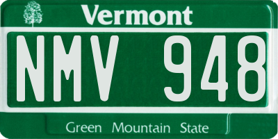 VT license plate NMV948