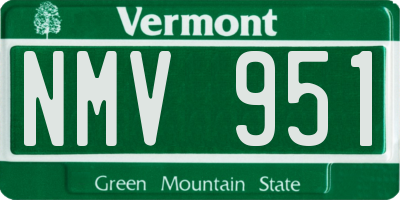 VT license plate NMV951