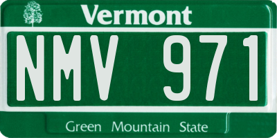 VT license plate NMV971