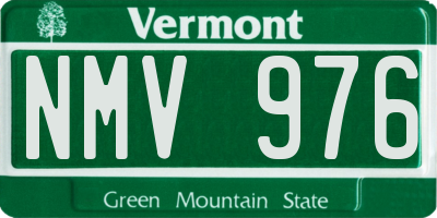 VT license plate NMV976