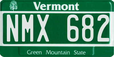 VT license plate NMX682
