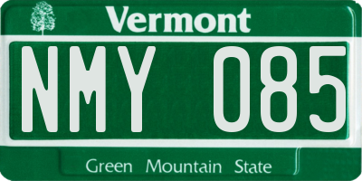 VT license plate NMY085