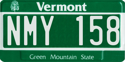VT license plate NMY158