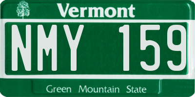VT license plate NMY159