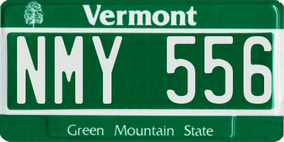 VT license plate NMY556