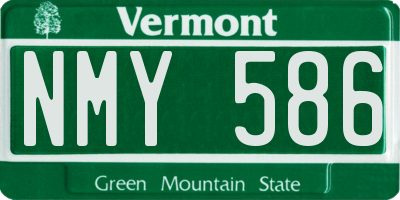 VT license plate NMY586