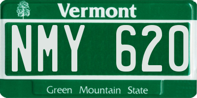 VT license plate NMY620