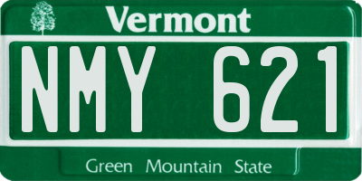 VT license plate NMY621