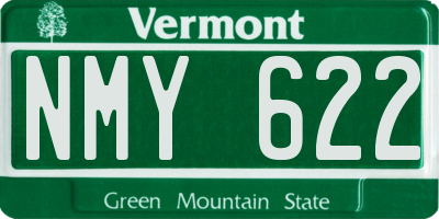 VT license plate NMY622
