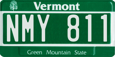 VT license plate NMY811