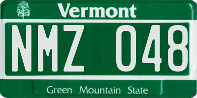 VT license plate NMZ048