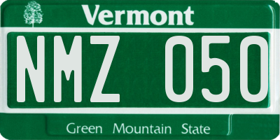 VT license plate NMZ050