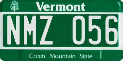 VT license plate NMZ056