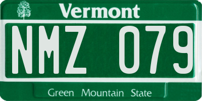 VT license plate NMZ079