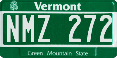 VT license plate NMZ272