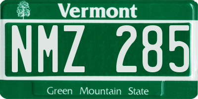 VT license plate NMZ285