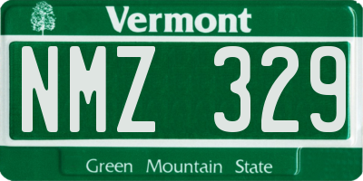 VT license plate NMZ329