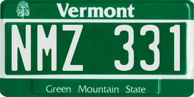 VT license plate NMZ331