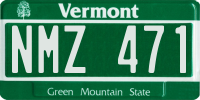 VT license plate NMZ471