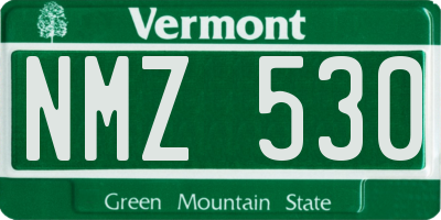 VT license plate NMZ530