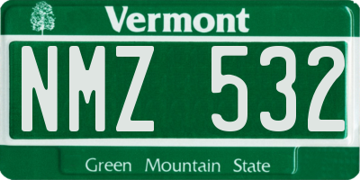 VT license plate NMZ532