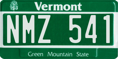 VT license plate NMZ541