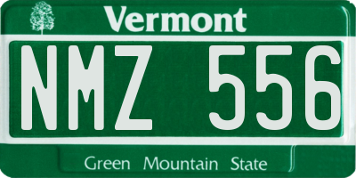 VT license plate NMZ556