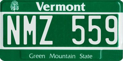 VT license plate NMZ559