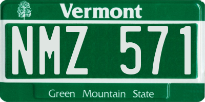 VT license plate NMZ571