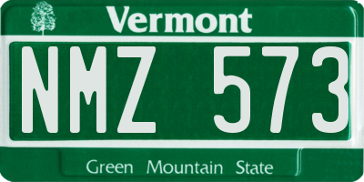VT license plate NMZ573