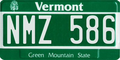 VT license plate NMZ586