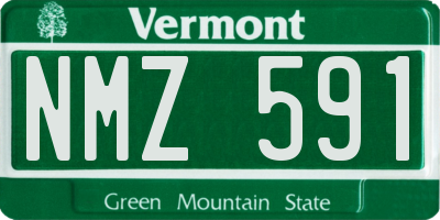 VT license plate NMZ591