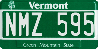 VT license plate NMZ595