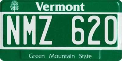 VT license plate NMZ620