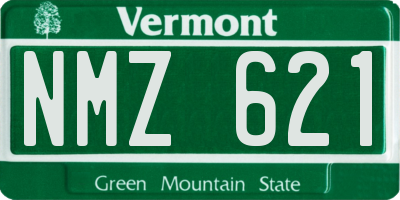 VT license plate NMZ621