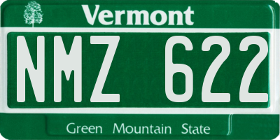 VT license plate NMZ622