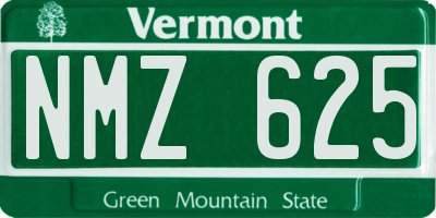 VT license plate NMZ625