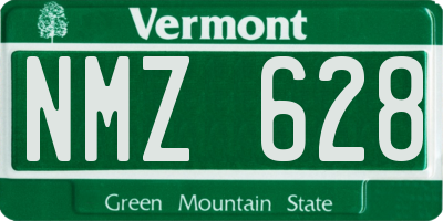 VT license plate NMZ628